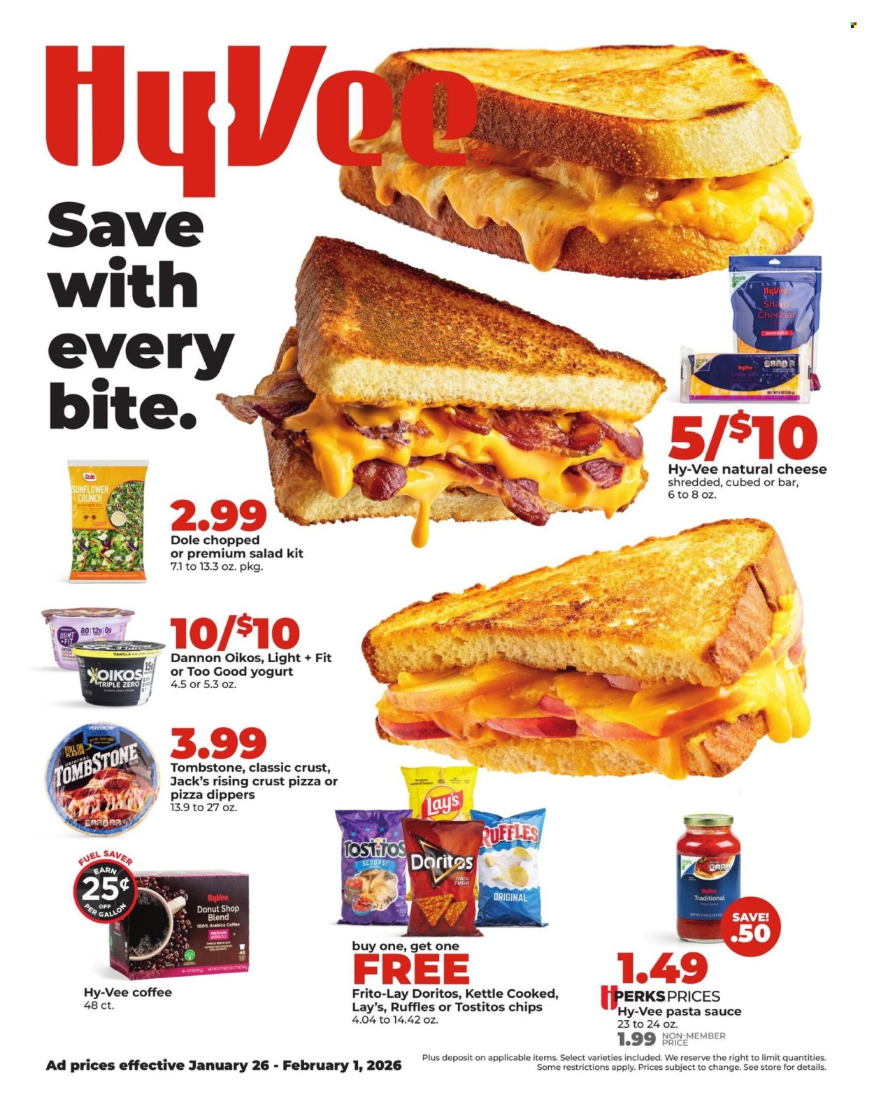Hy-Vee ad - 01/26/2026 - 02/01/2026. Page 1