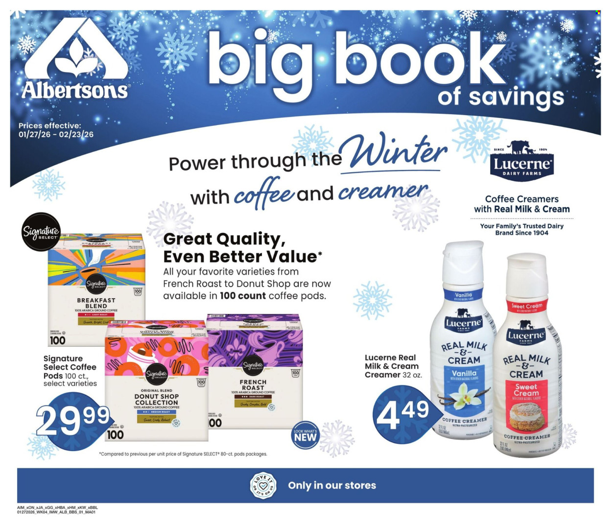 Albertsons ad - 01/27/2026 - 02/23/2026. Page 1