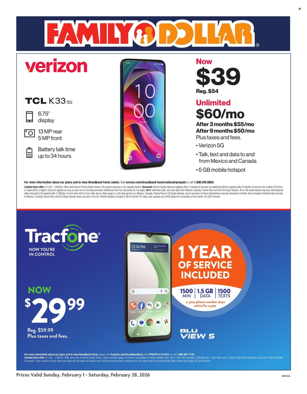 Family Dollar ad - 02/01/2026 - 02/28/2026. Page 1