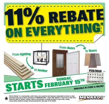 Menards Flyer - 02/15/2026 - 03/01/2026.