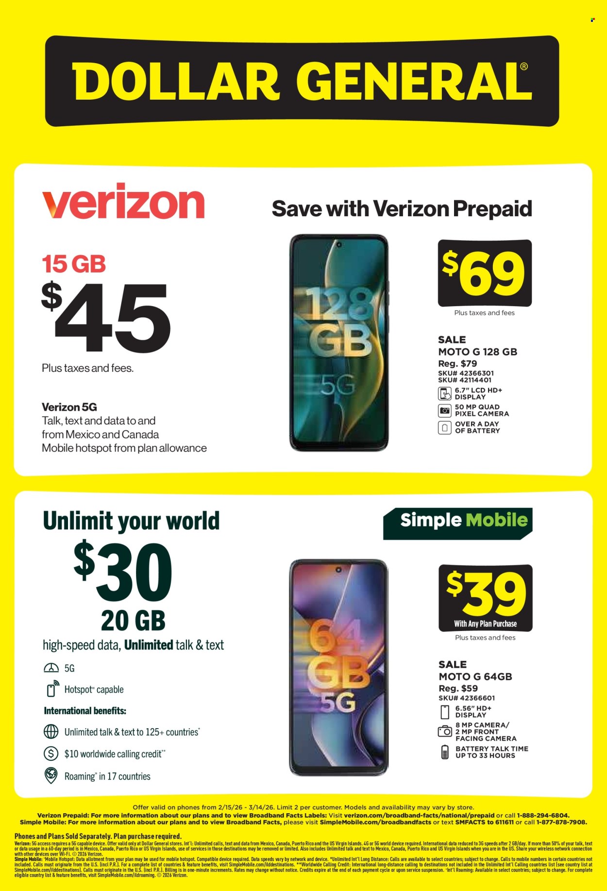 Dollar General ad - 02/15/2026 - 03/14/2026. Page 2
