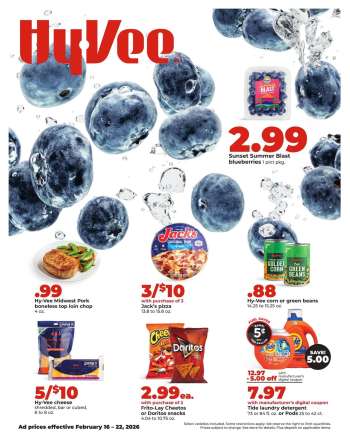 Hy-Vee Flyer - 02/16/2026 - 02/22/2026.