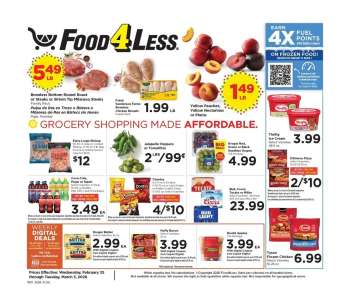 Food 4 Less Flyer - 02/25/2026 - 03/03/2026.