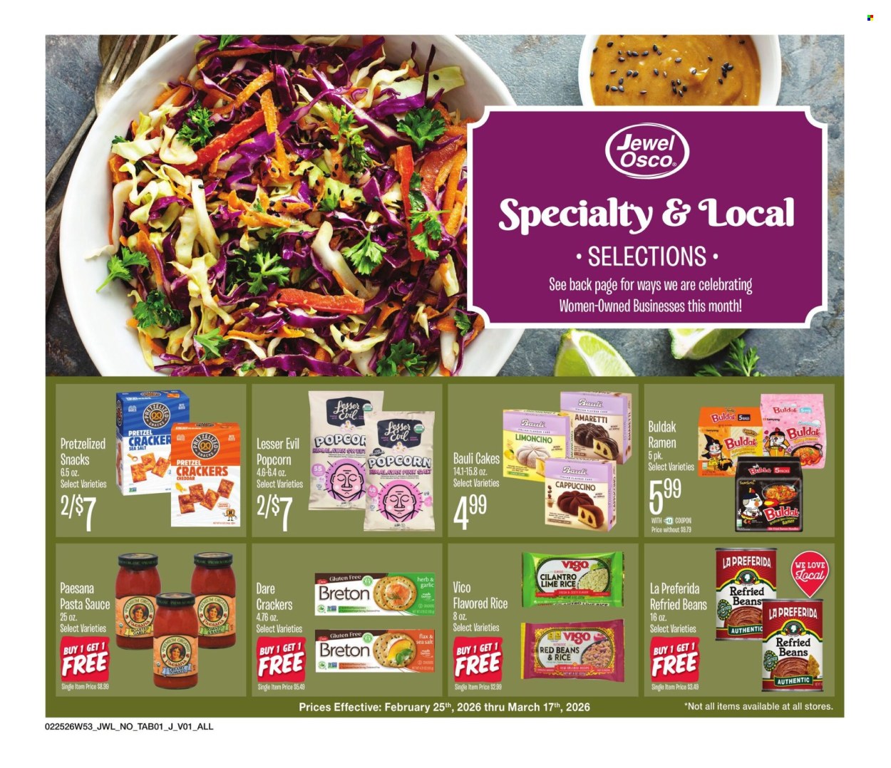 Jewel Osco ad - 02/25/2026 - 03/17/2026. Page 1