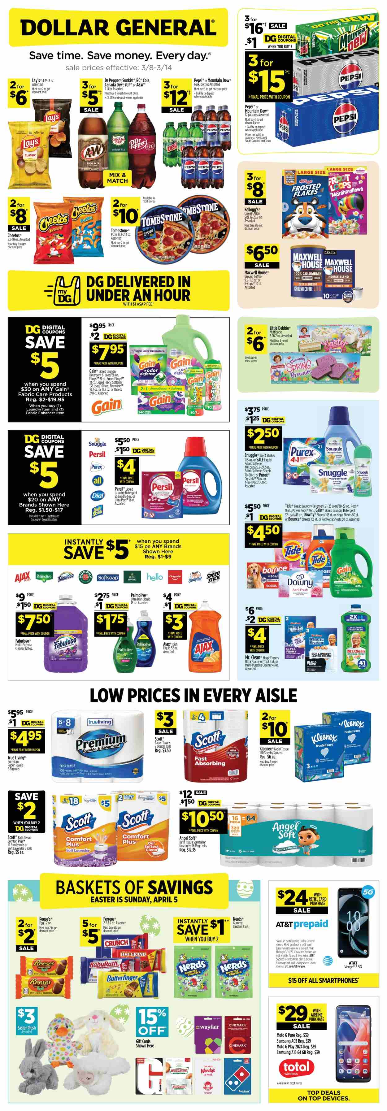 Dollar General ad - 03/08/2026 - 03/14/2026. Page 1