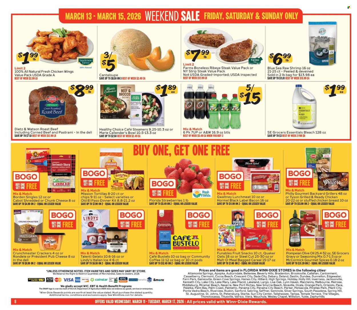 Winn Dixie ad - 03/11/2026 - 03/17/2026. Page 8
