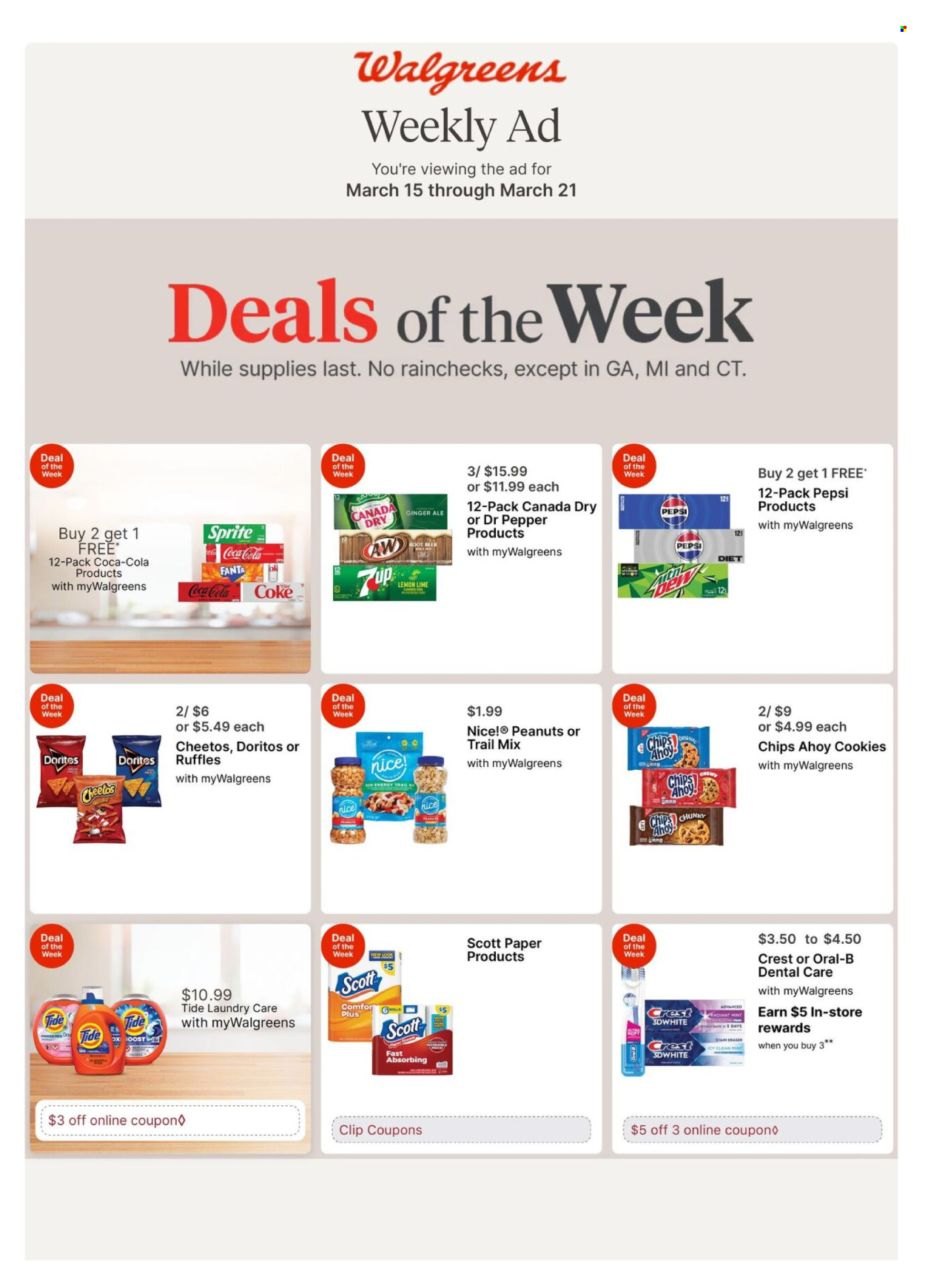 Walgreens ad - 03/15/2026 - 03/21/2026. Page 1