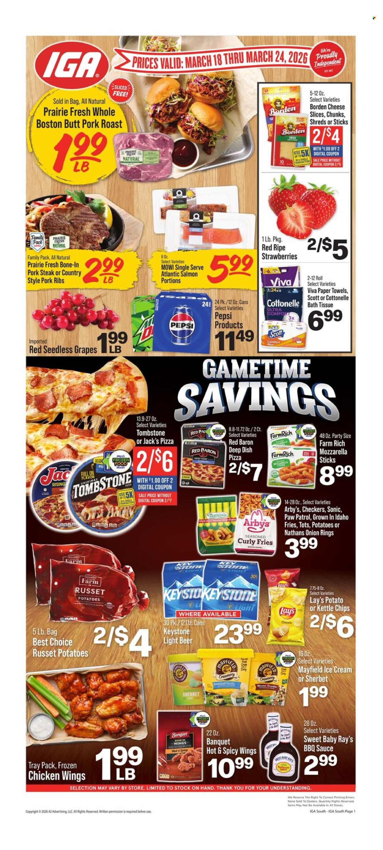 IGA ad - 03/18/2026 - 03/24/2026. Page 1