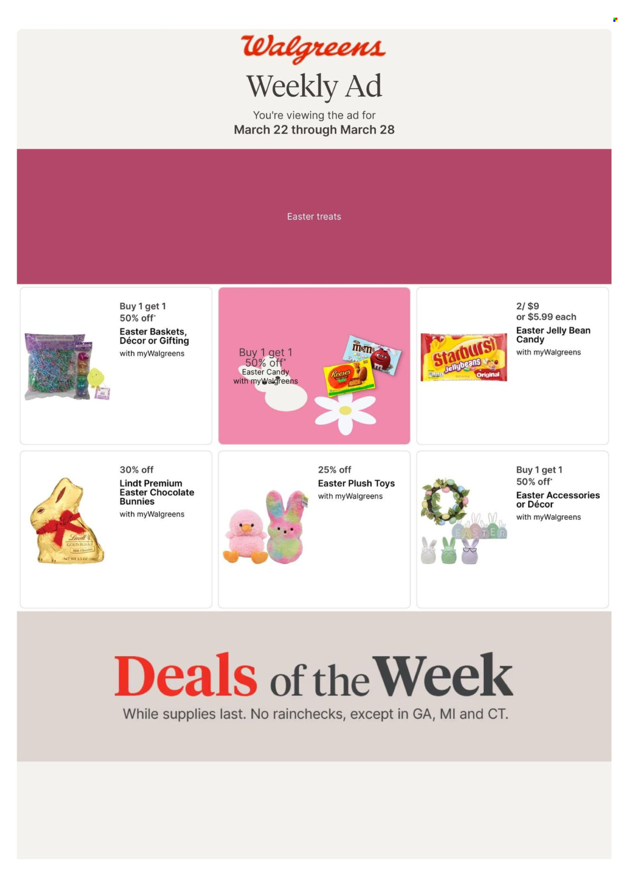 Walgreens ad - 03/22/2026 - 03/28/2026. Page 1