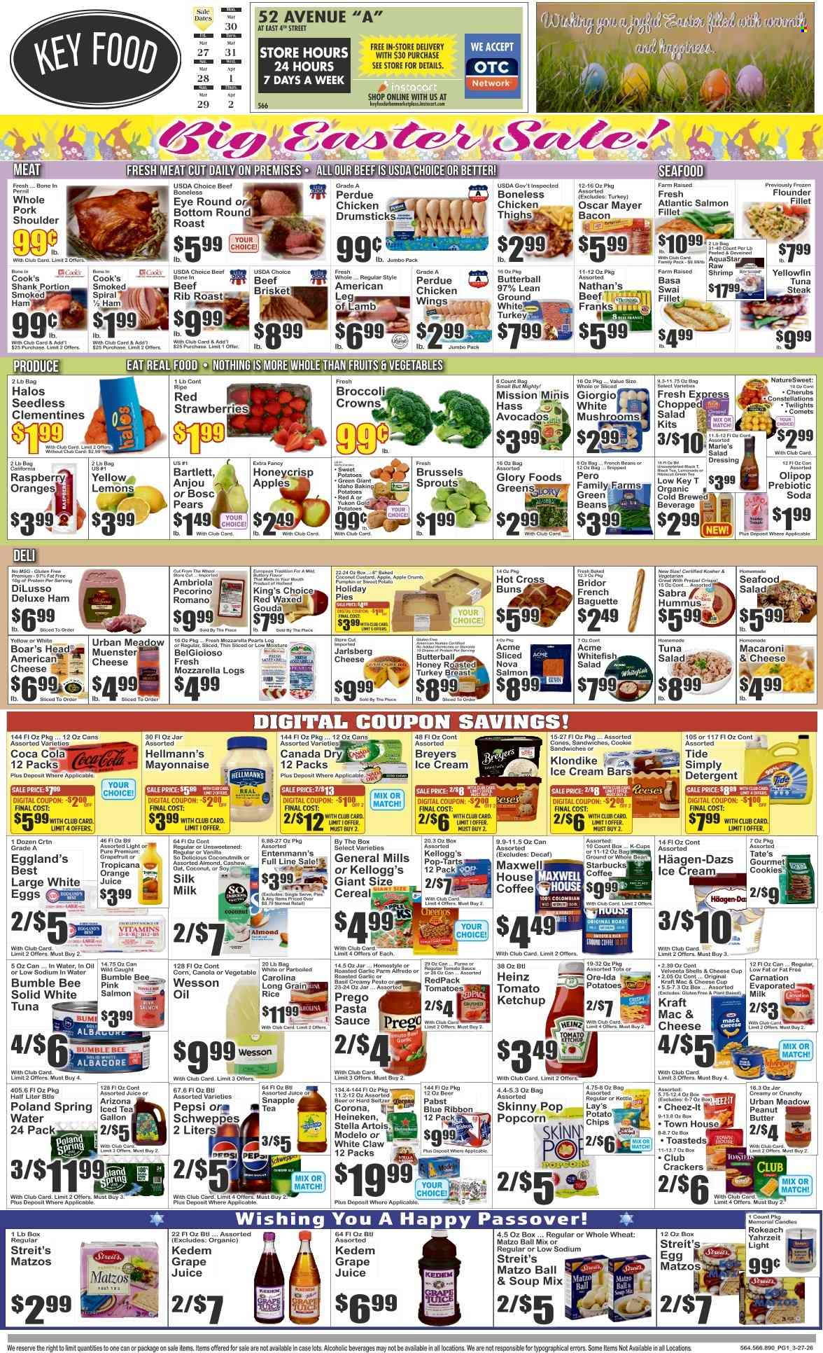 Key Food ad - 03/27/2026 - 04/02/2026. Page 1
