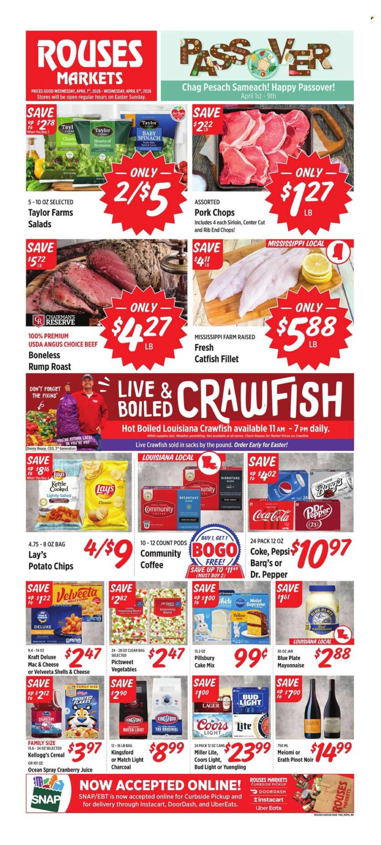 Rouses Markets ad - 04/01/2026 - 04/08/2026. Page 1