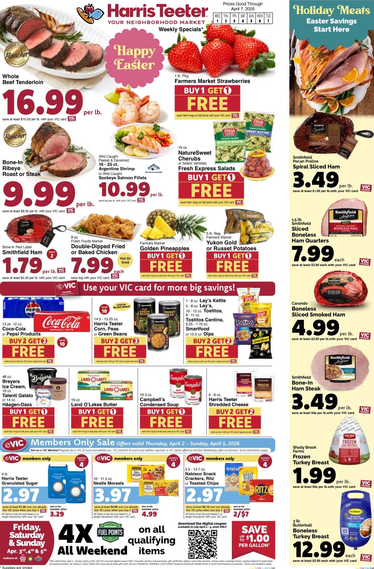 Harris Teeter ad - 04/01/2026 - 04/07/2026. Page 1
