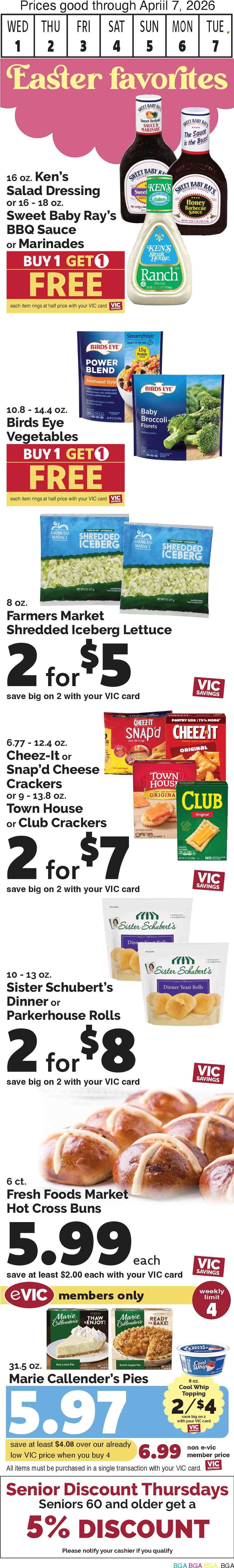 Harris Teeter ad - 04/01/2026 - 04/07/2026. Page 3
