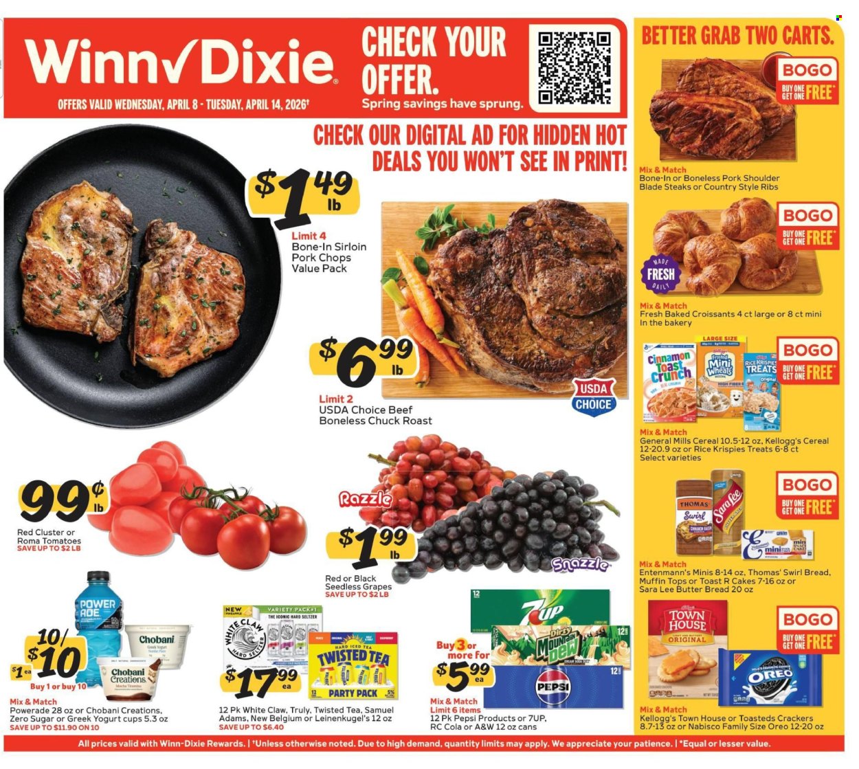 Winn Dixie ad - 04/08/2026 - 04/14/2026. Page 1