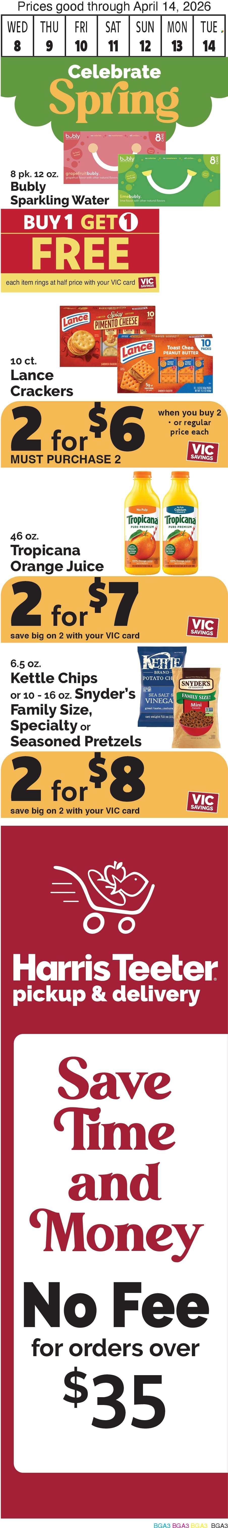 Harris Teeter ad - 04/08/2026 - 04/14/2026. Page 2