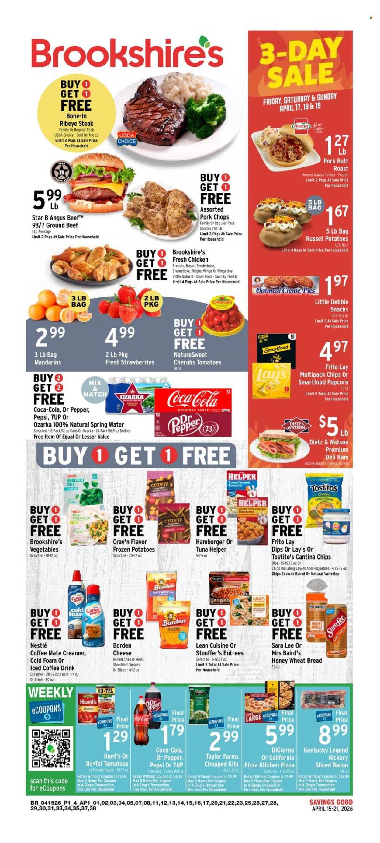 Brookshires ad - 04/15/2026 - 04/21/2026. Page 1
