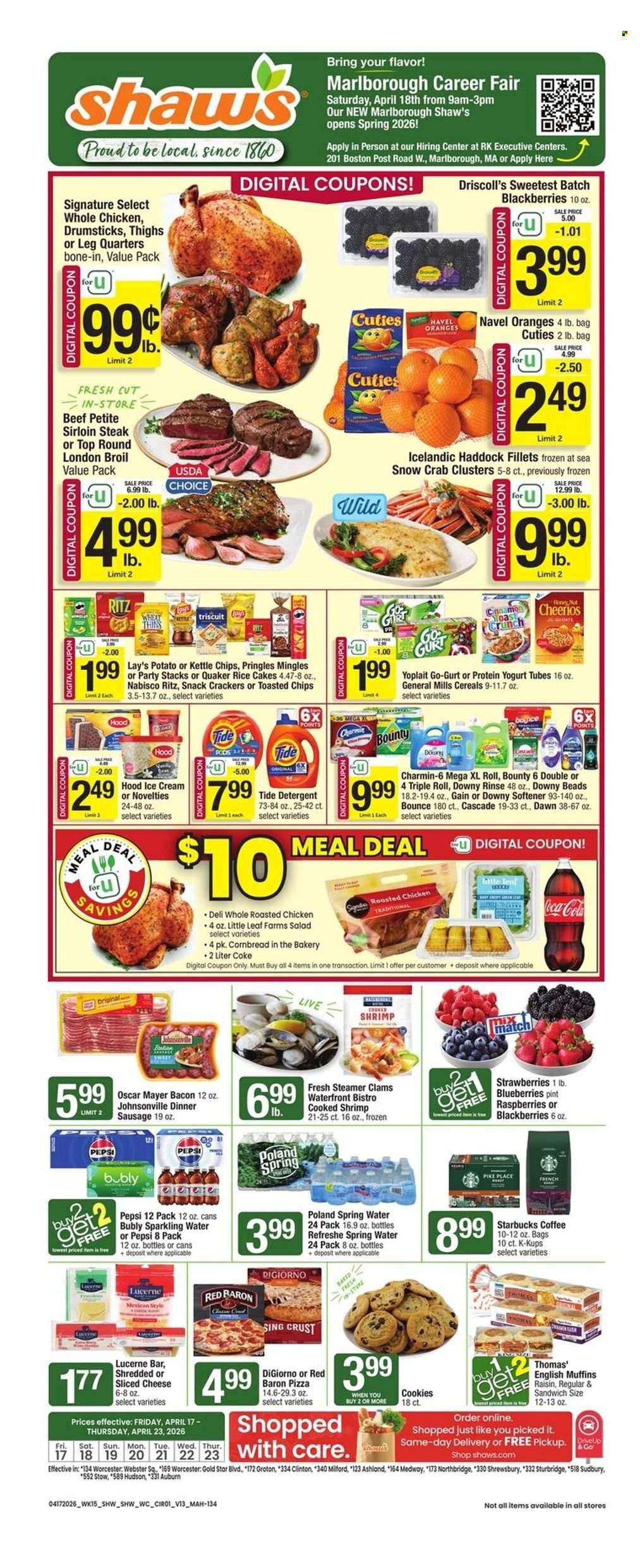 Shaw’s ad - 04/17/2026 - 04/23/2026. Page 1