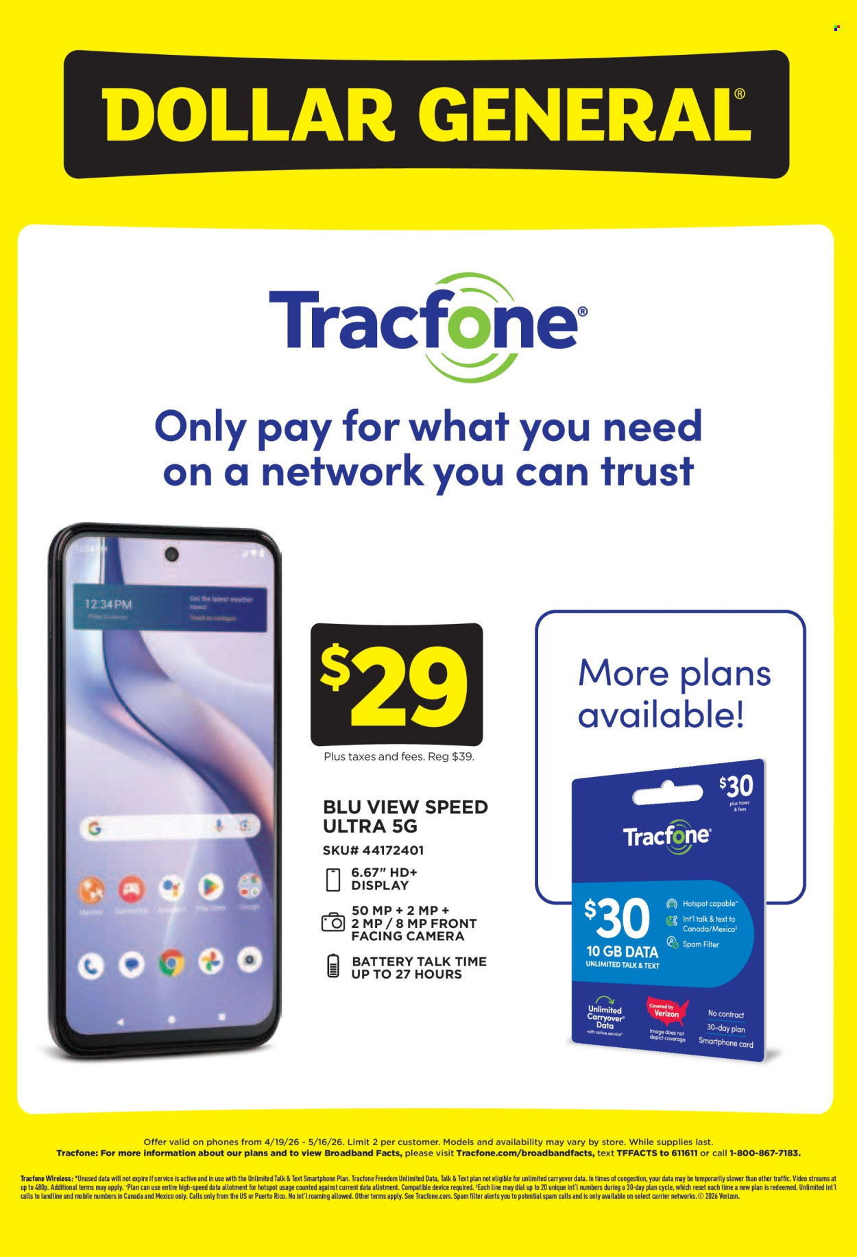 Dollar General ad - 04/19/2026 - 05/16/2026. Page 1