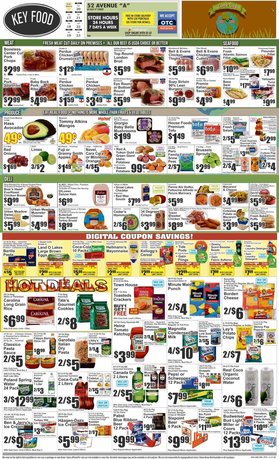 Key Food ad - 04/17/2026 - 04/23/2026. Page 1