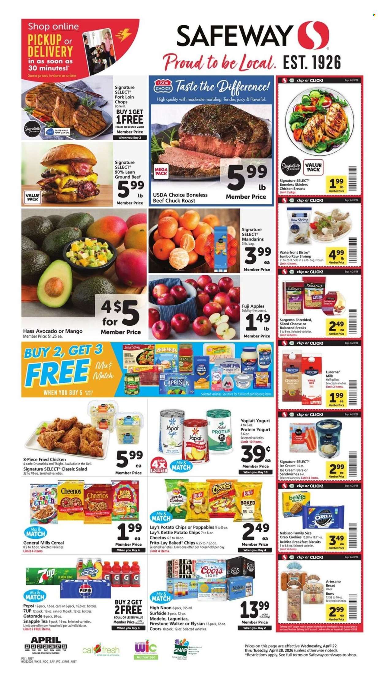 Safeway ad - 04/22/2026 - 04/28/2026. Page 1