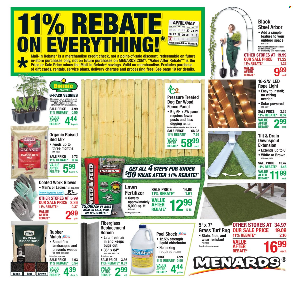 Menards ad - 04/23/2026 - 05/03/2026. Page 1