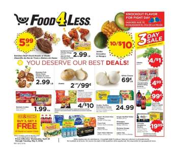 Food 4 Less Flyer - 04/29/2026 - 05/05/2026.