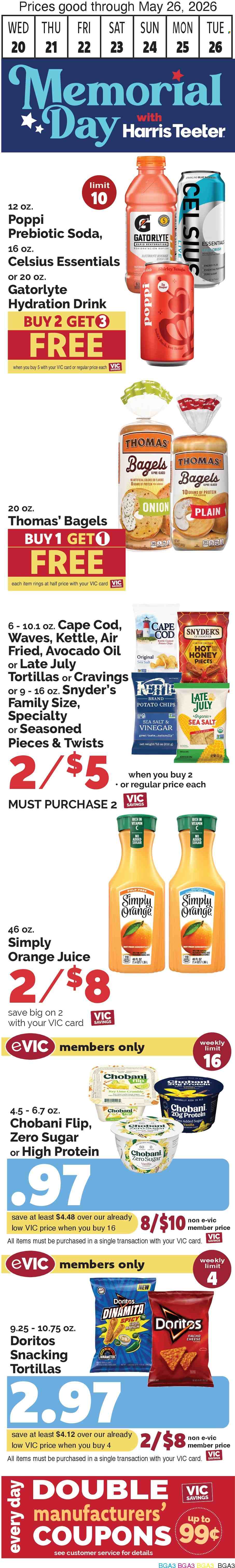 Harris Teeter ad - 05/20/2026 - 05/26/2026. Page 2