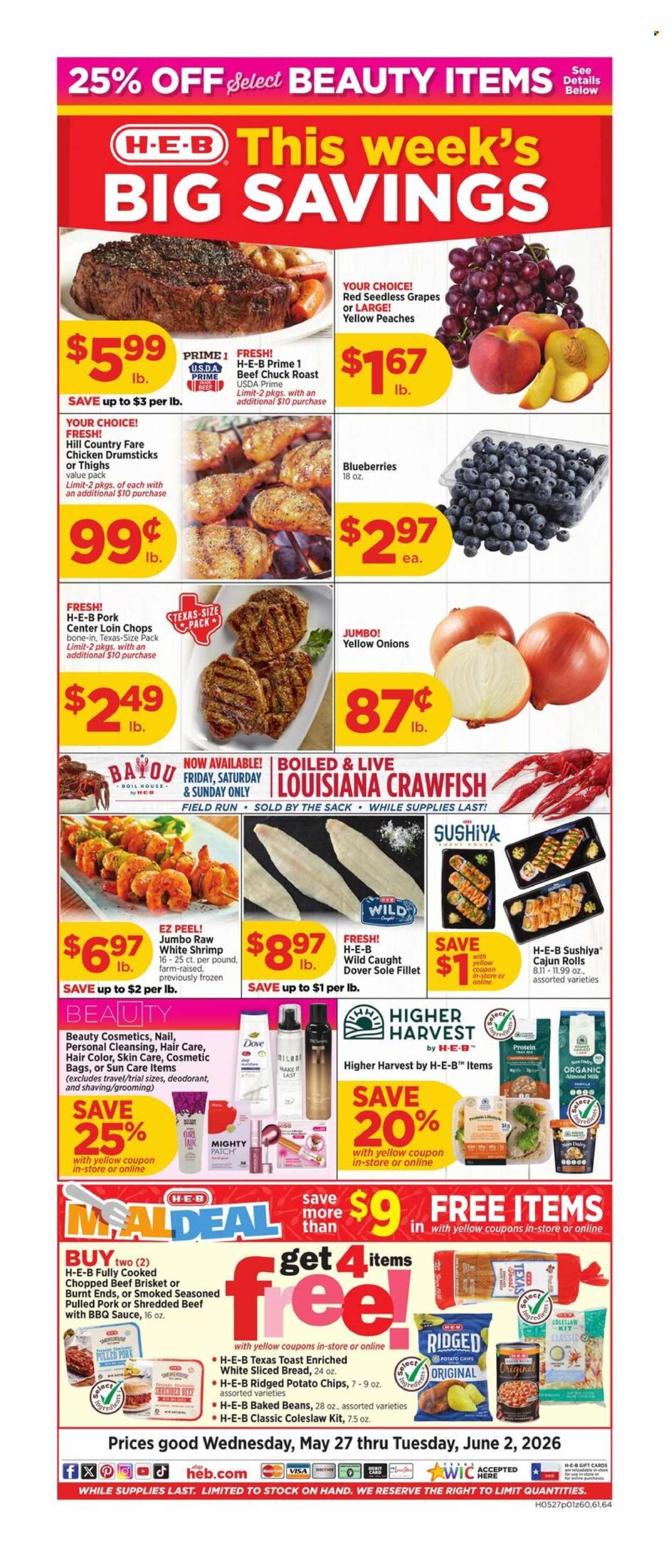 H-E-B ad - 05/27/2026 - 06/02/2026. Page 1