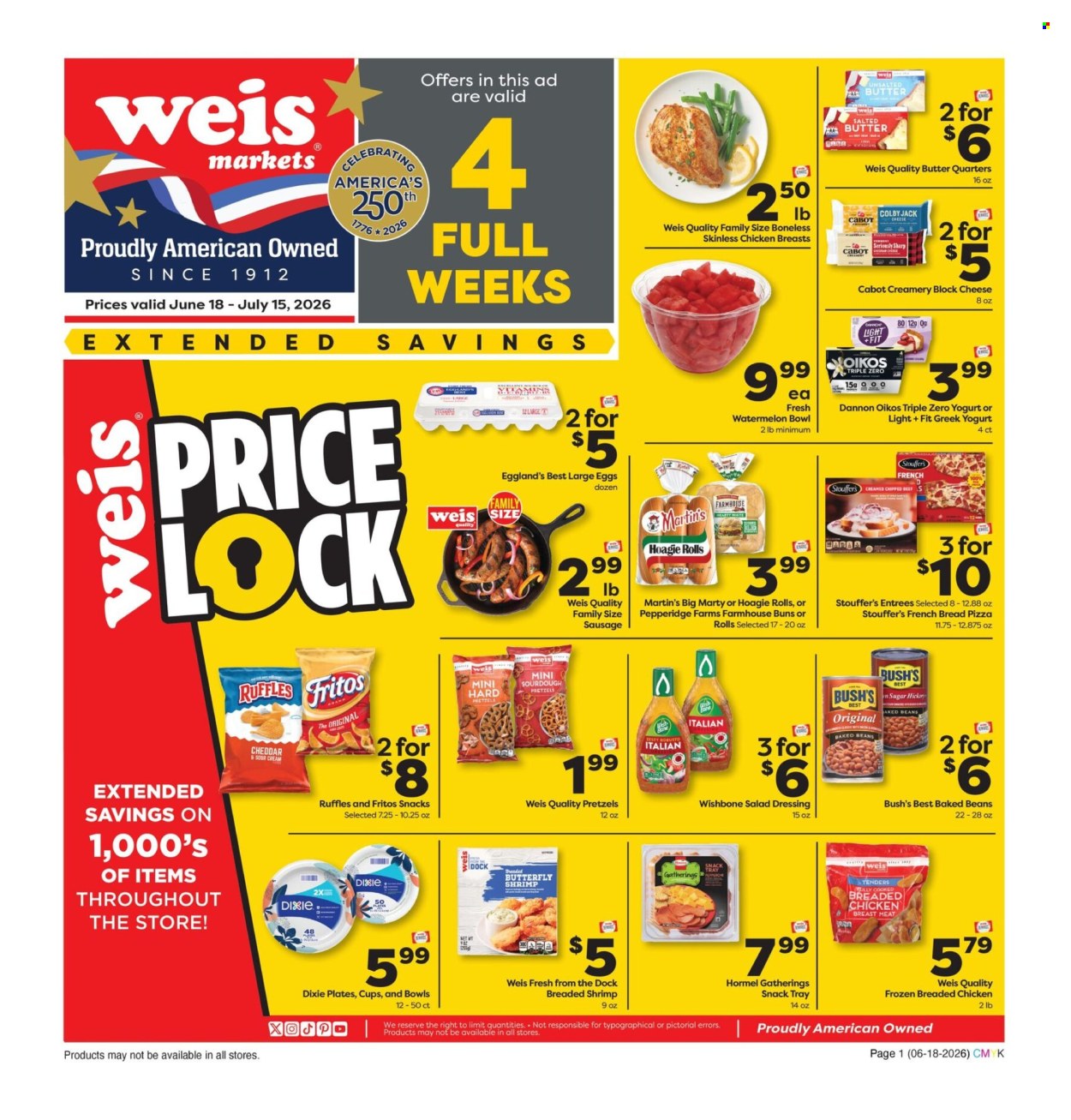 Weis ad - 06/18/2026 - 07/15/2026. Page 1