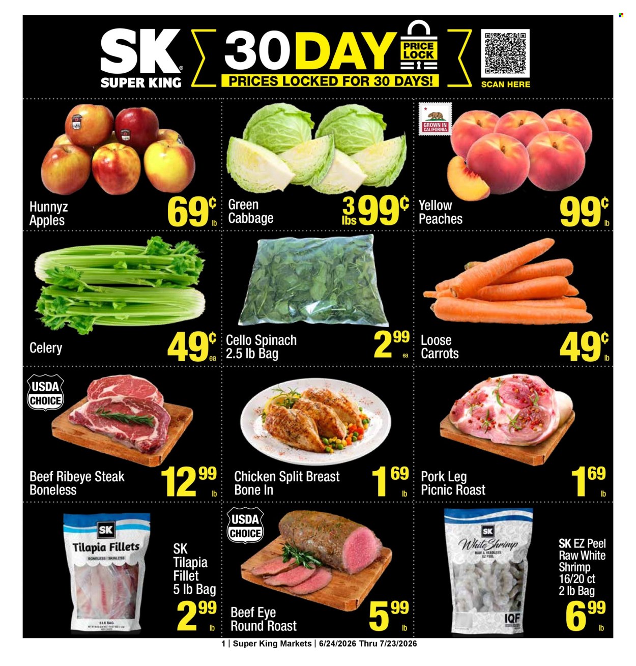 Super King Markets ad - 06/24/2026 - 07/23/2026. Page 1