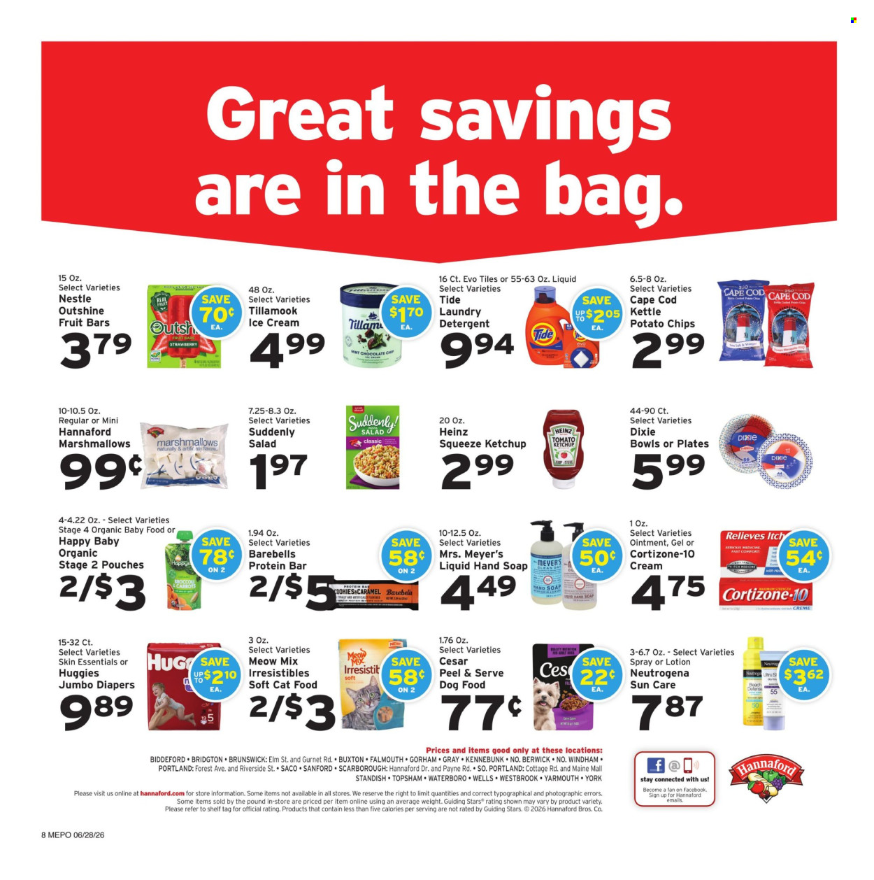 Hannaford ad - 06/28/2026 - 07/04/2026. Page 8