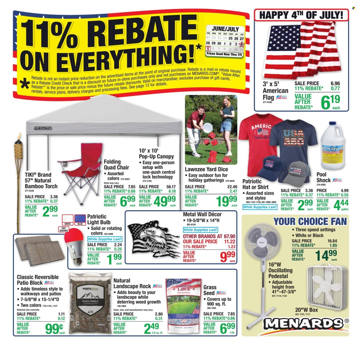 Menards ad - 06/25/2026 - 07/05/2026. Page 1