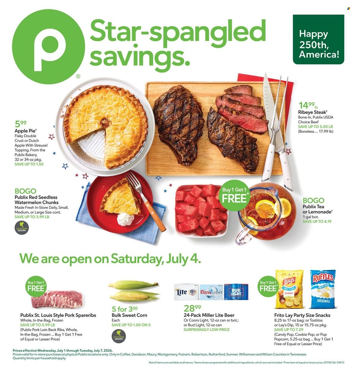 Publix ad - 07/01/2026 - 07/07/2026. Page 1