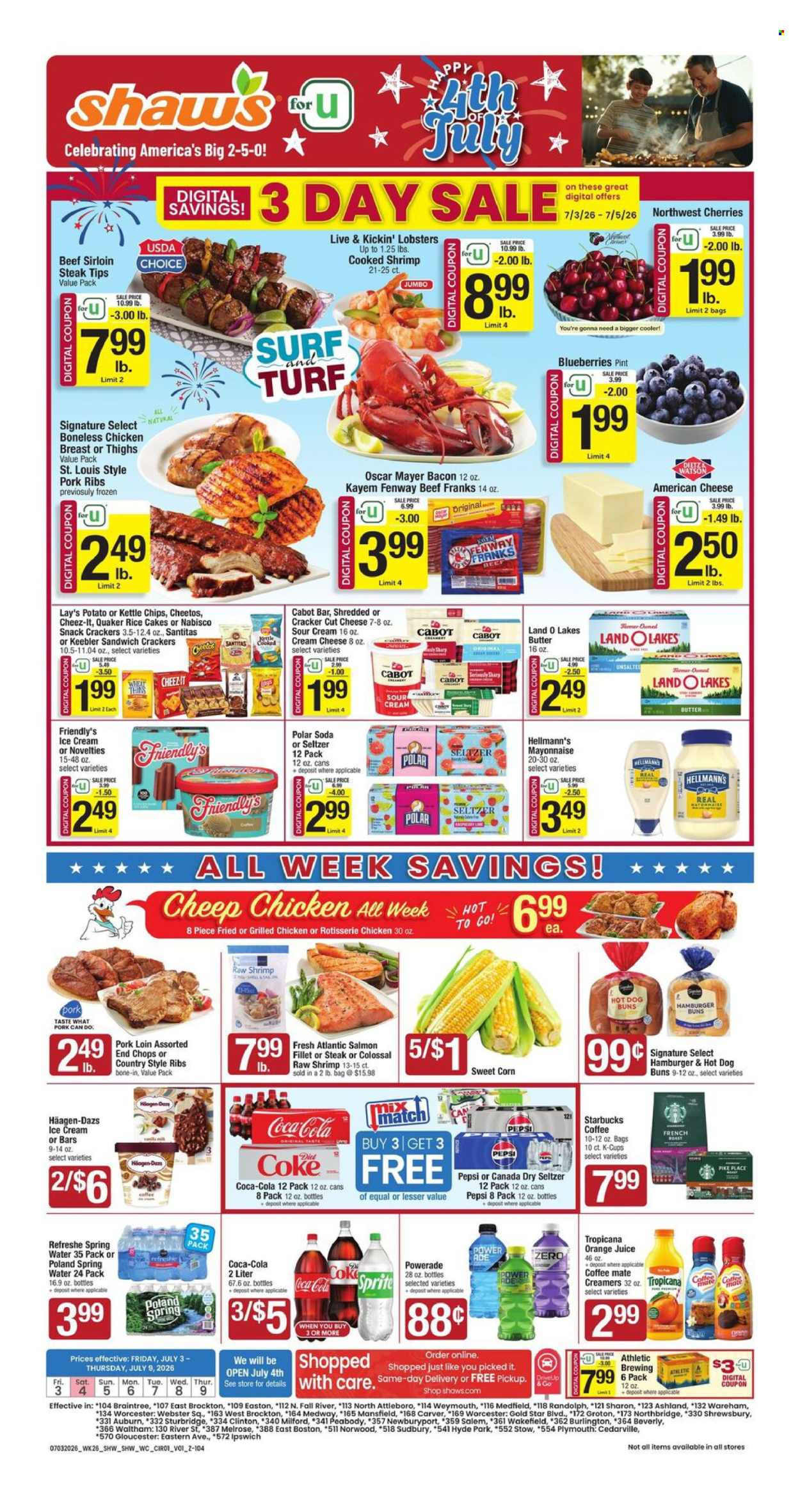 Shaw’s ad - 07/03/2026 - 07/09/2026. Page 1