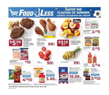 Food 4 Less Flyer - 07/08/2026 - 07/14/2026.