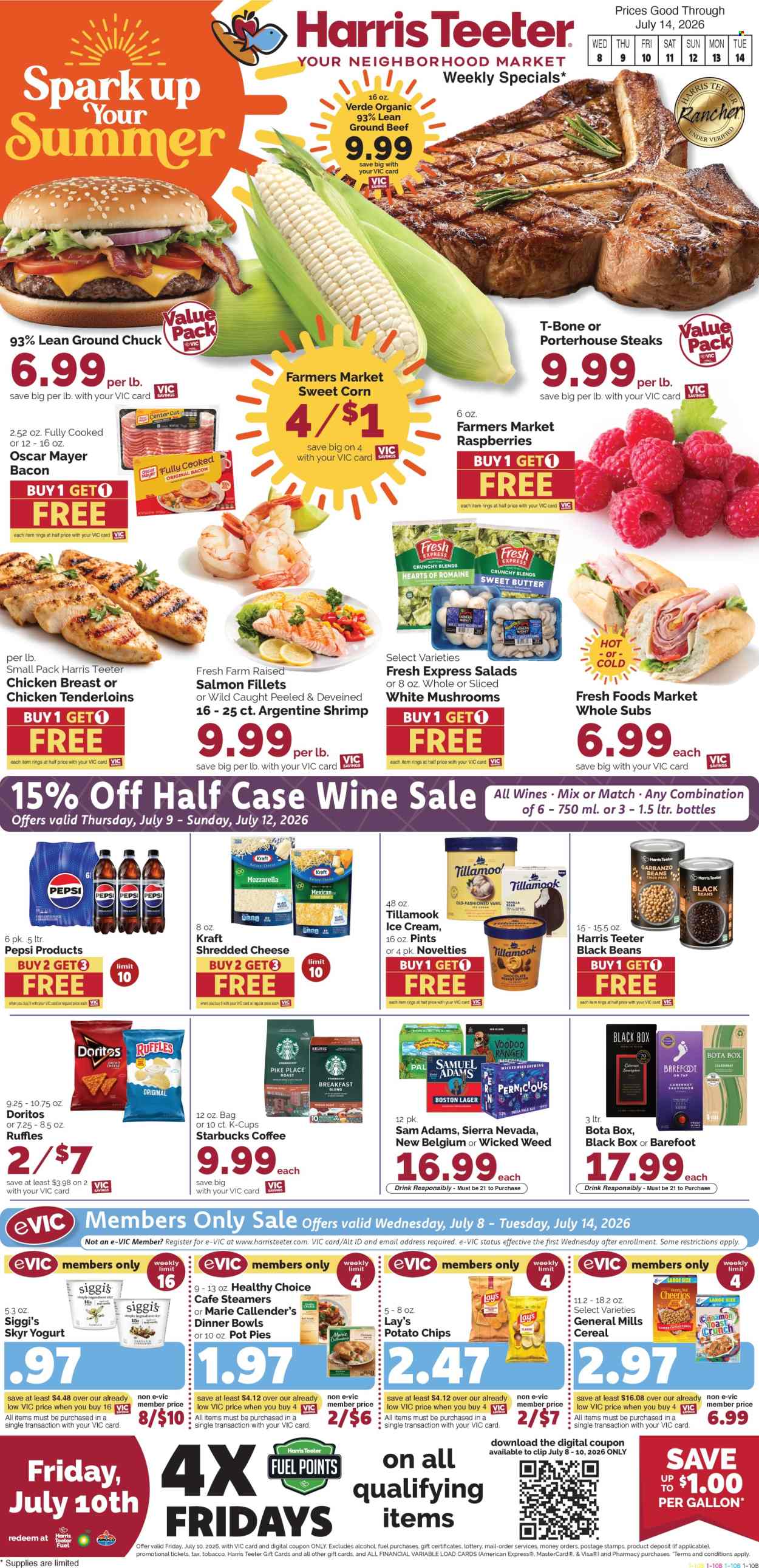 Harris Teeter ad - 07/08/2026 - 07/14/2026. Page 1