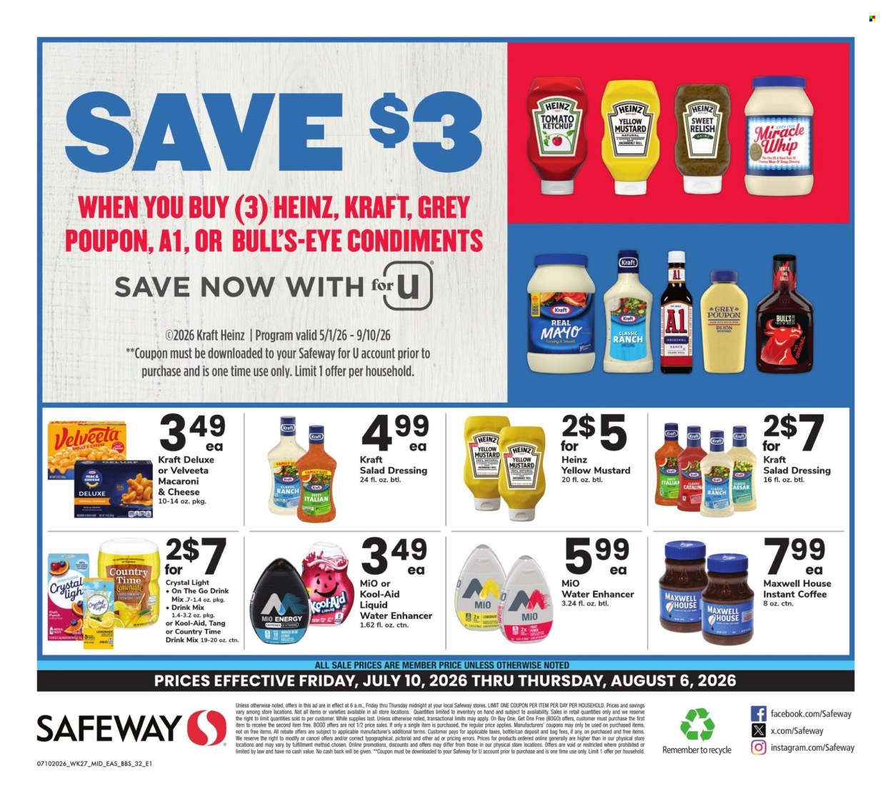 Safeway ad - 07/10/2026 - 08/06/2026. Page 32