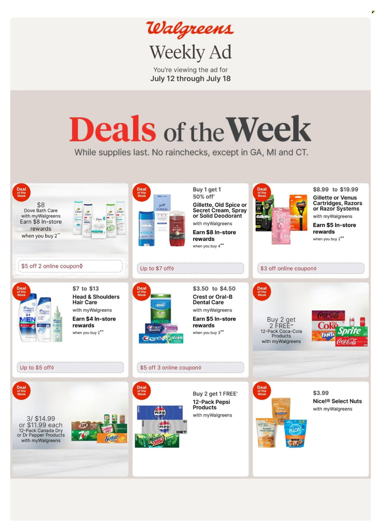 Walgreens ad - 07/12/2026 - 07/18/2026. Page 1
