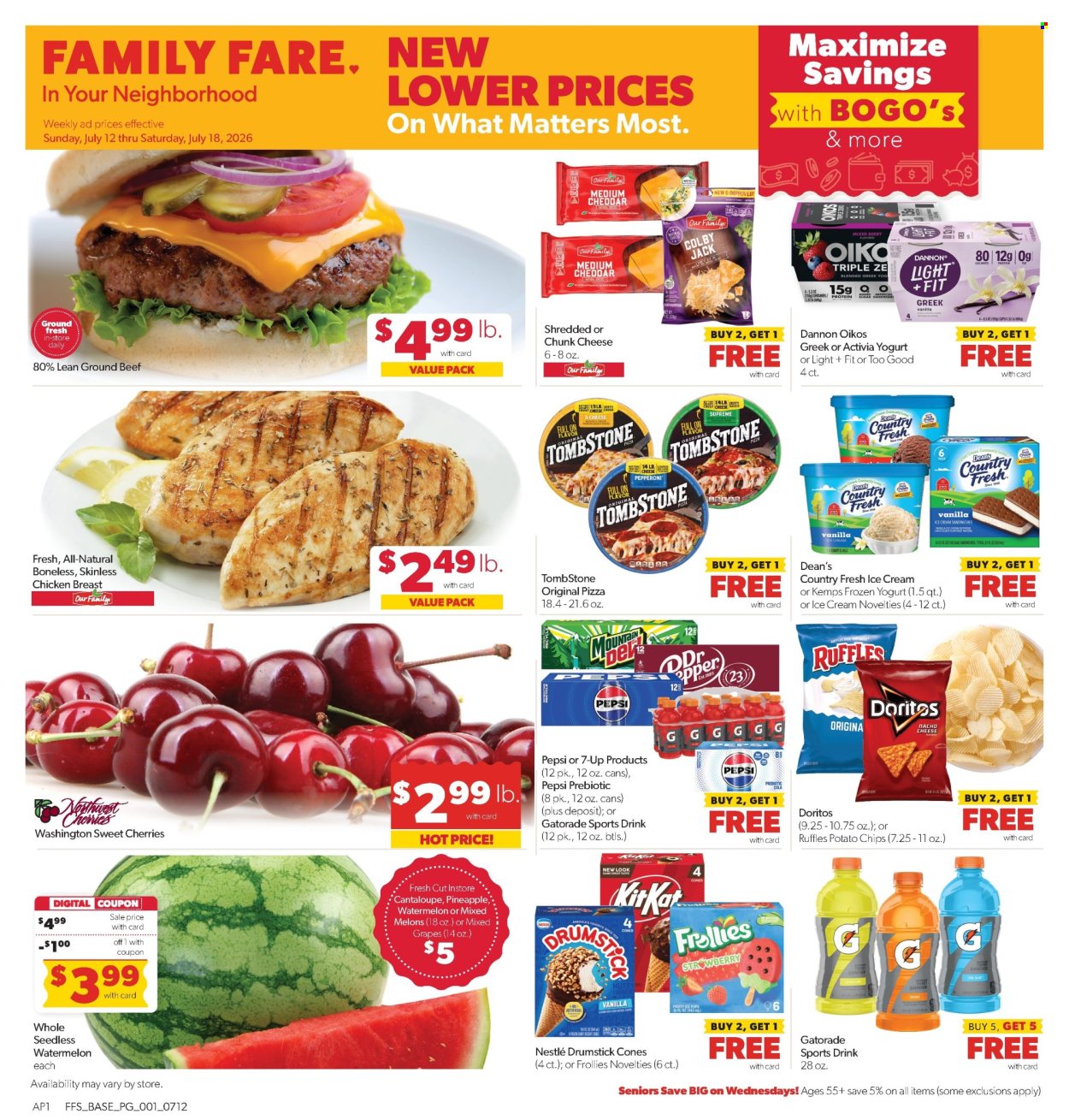 Family Fare ad - 07/12/2026 - 07/18/2026. Page 1