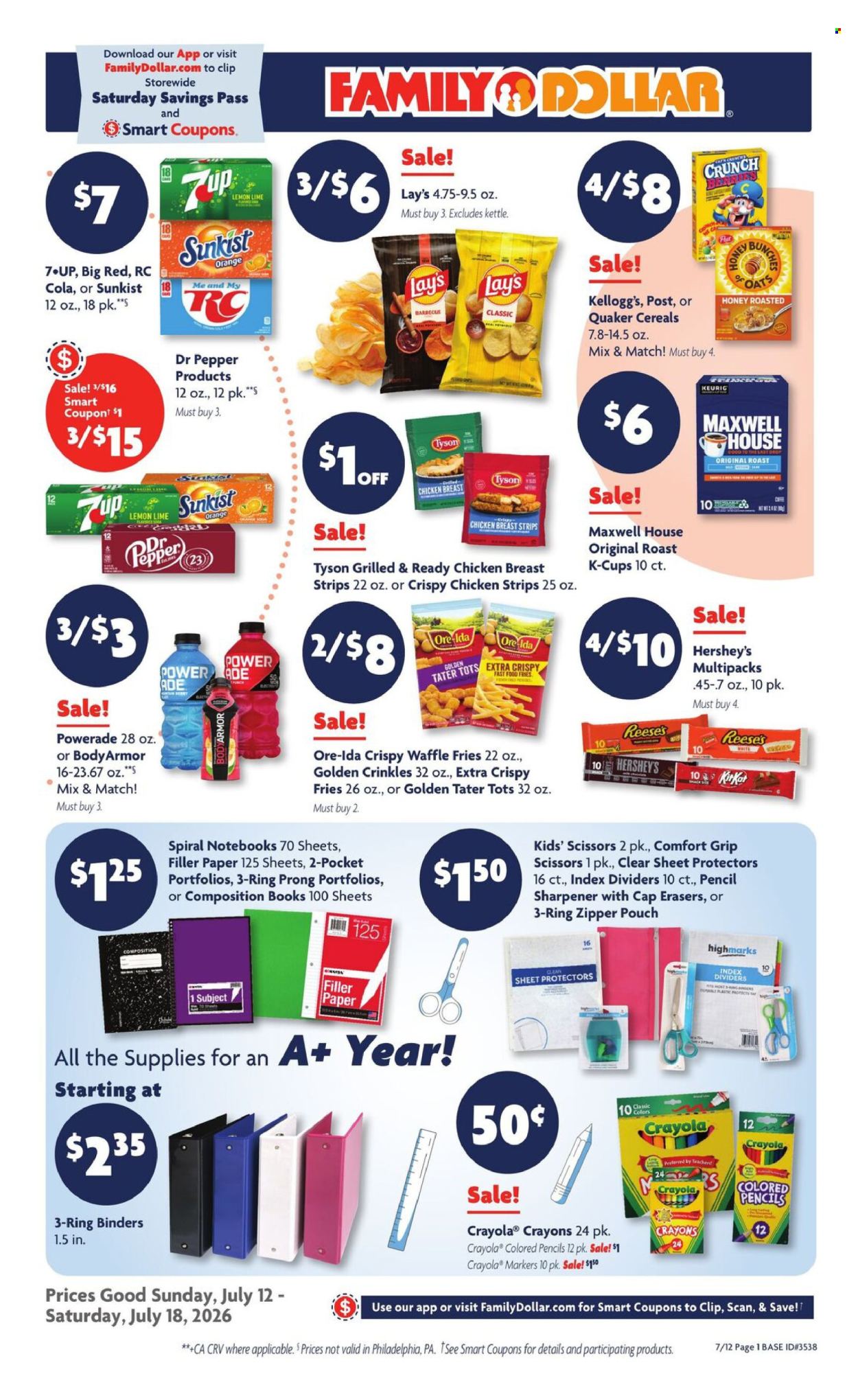 Family Dollar ad - 07/12/2026 - 07/18/2026. Page 1