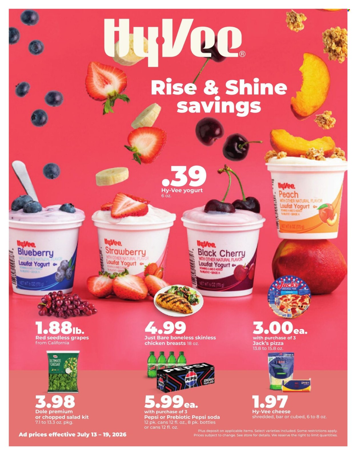 Hy-Vee ad - 07/13/2026 - 07/19/2026. Page 1