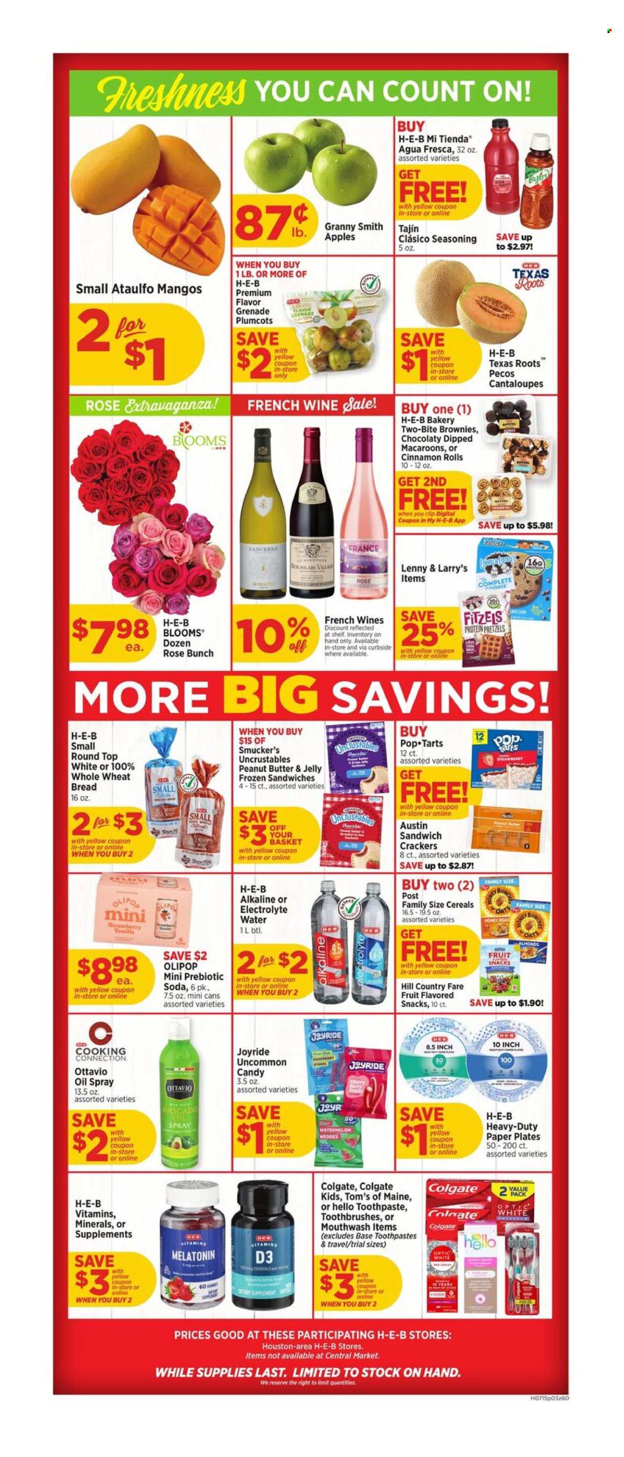 H-E-B ad - 07/15/2026 - 07/21/2026. Page 3