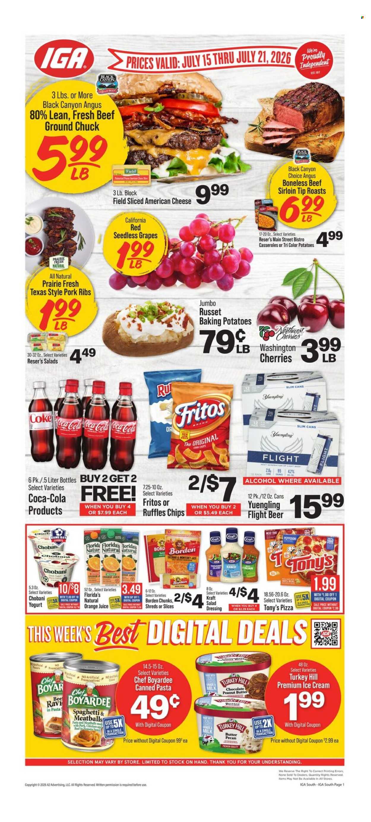 IGA ad - 07/15/2026 - 07/21/2026. Page 1