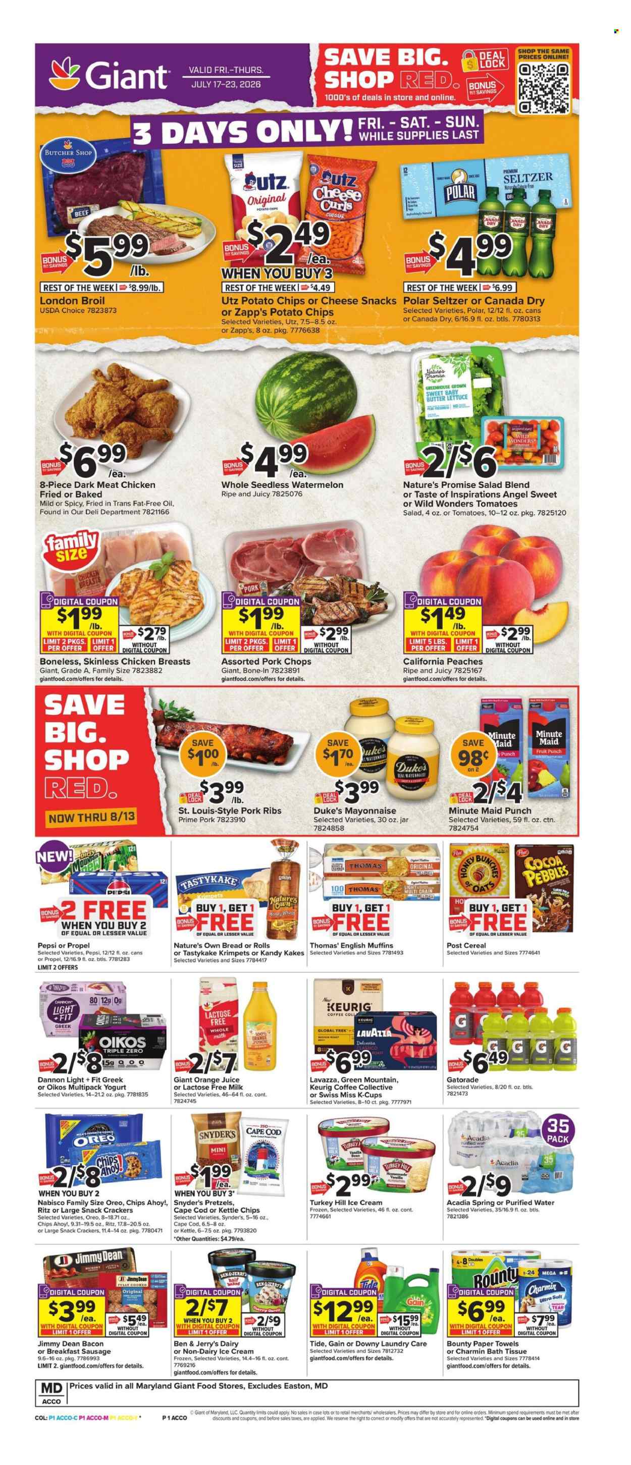 Giant Food ad - 07/17/2026 - 07/23/2026. Page 1