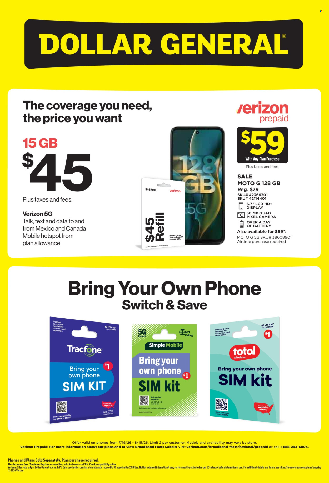 Dollar General ad - 07/19/2026 - 08/15/2026. Page 2