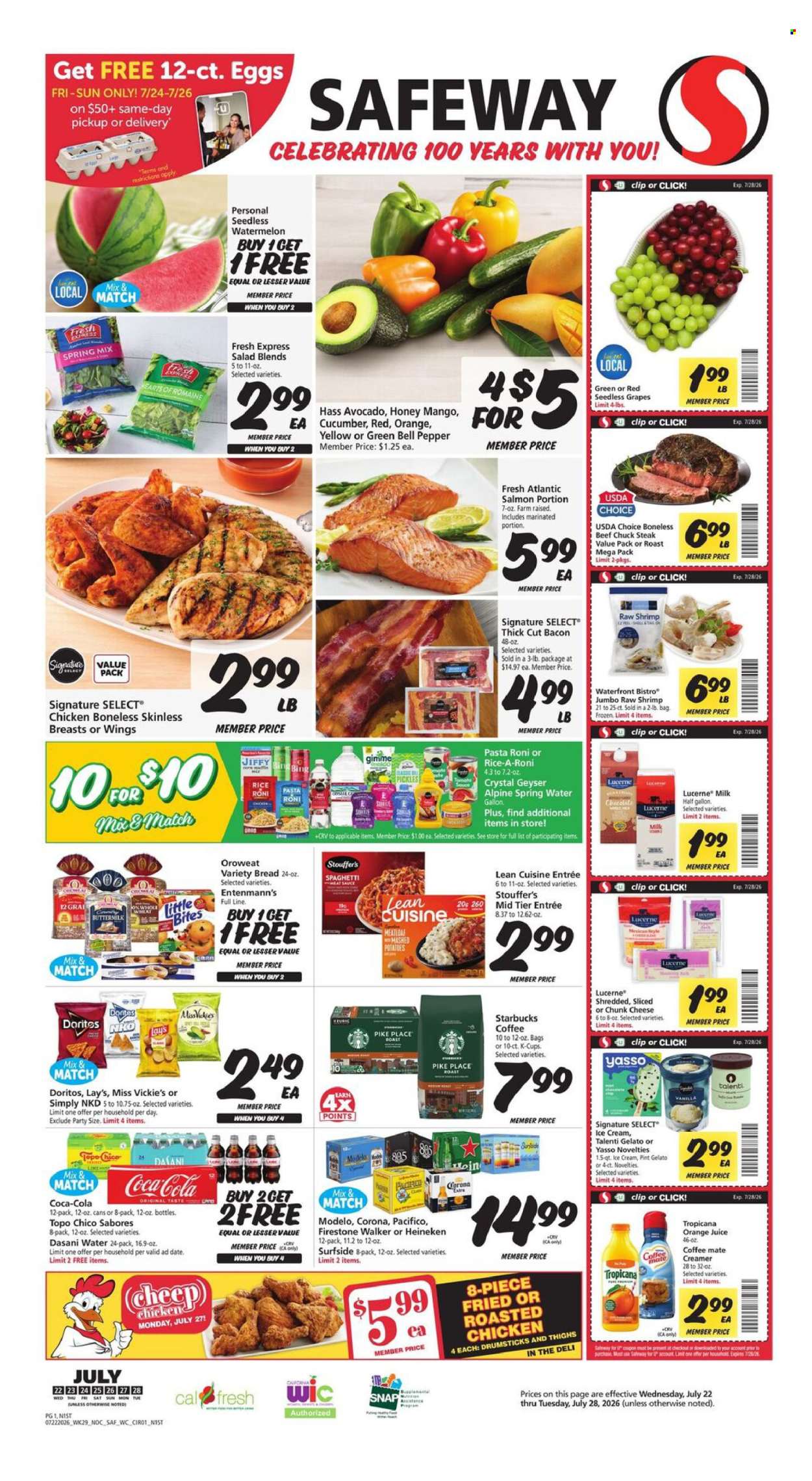 Safeway ad - 07/22/2026 - 07/28/2026. Page 1