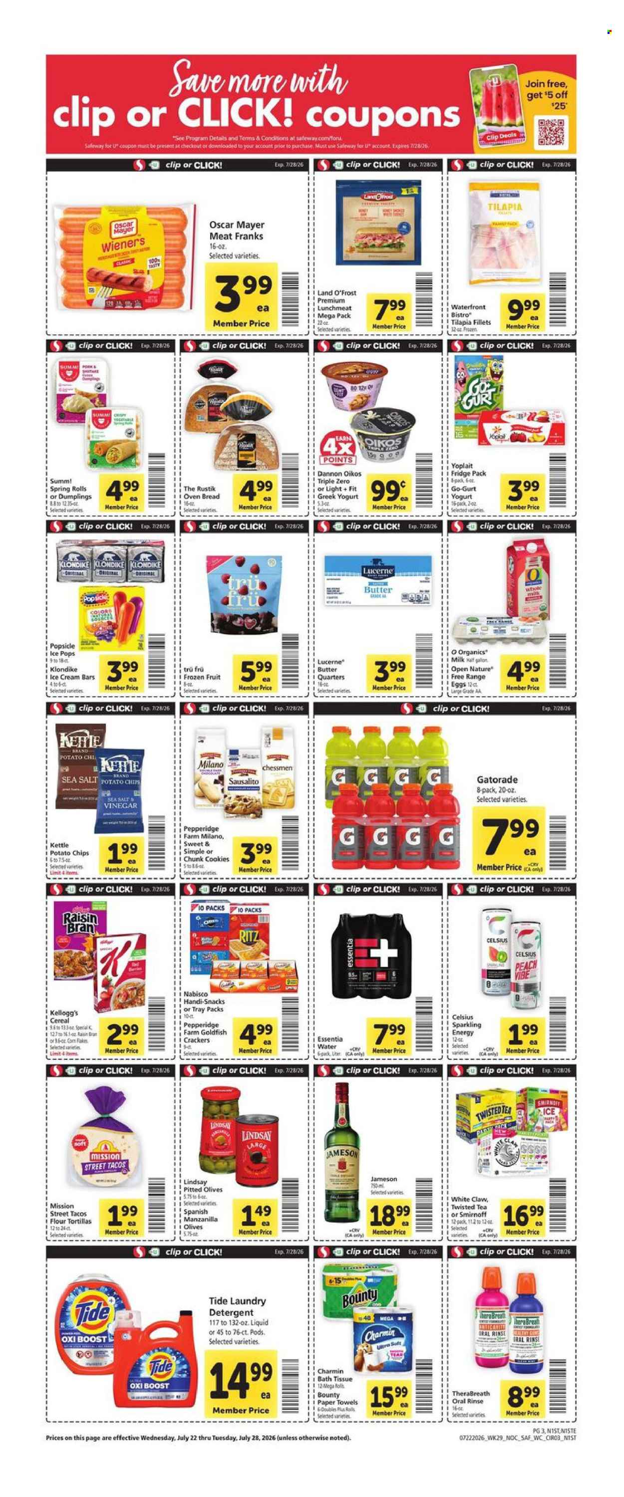 Safeway ad - 07/22/2026 - 07/28/2026. Page 3