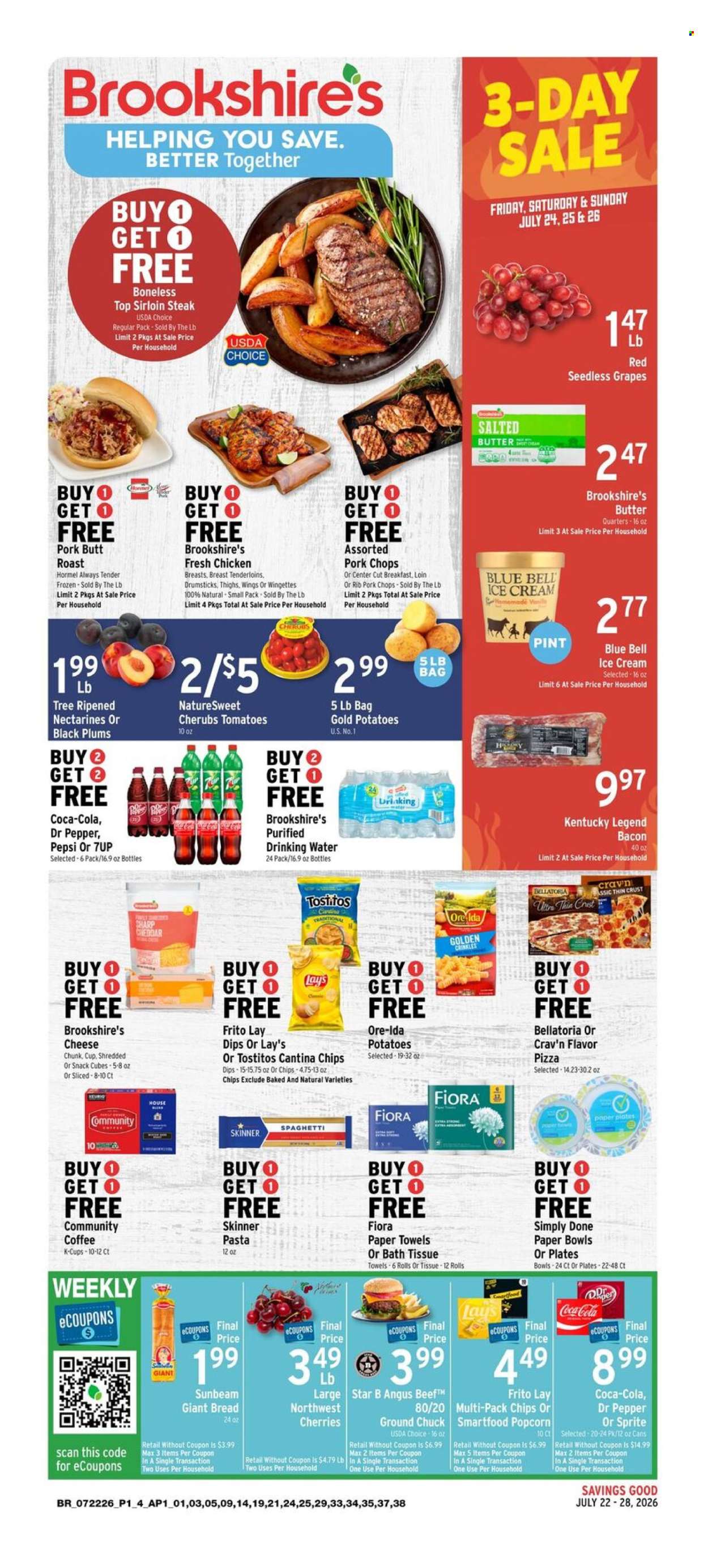 Brookshires ad - 07/22/2026 - 07/28/2026. Page 1