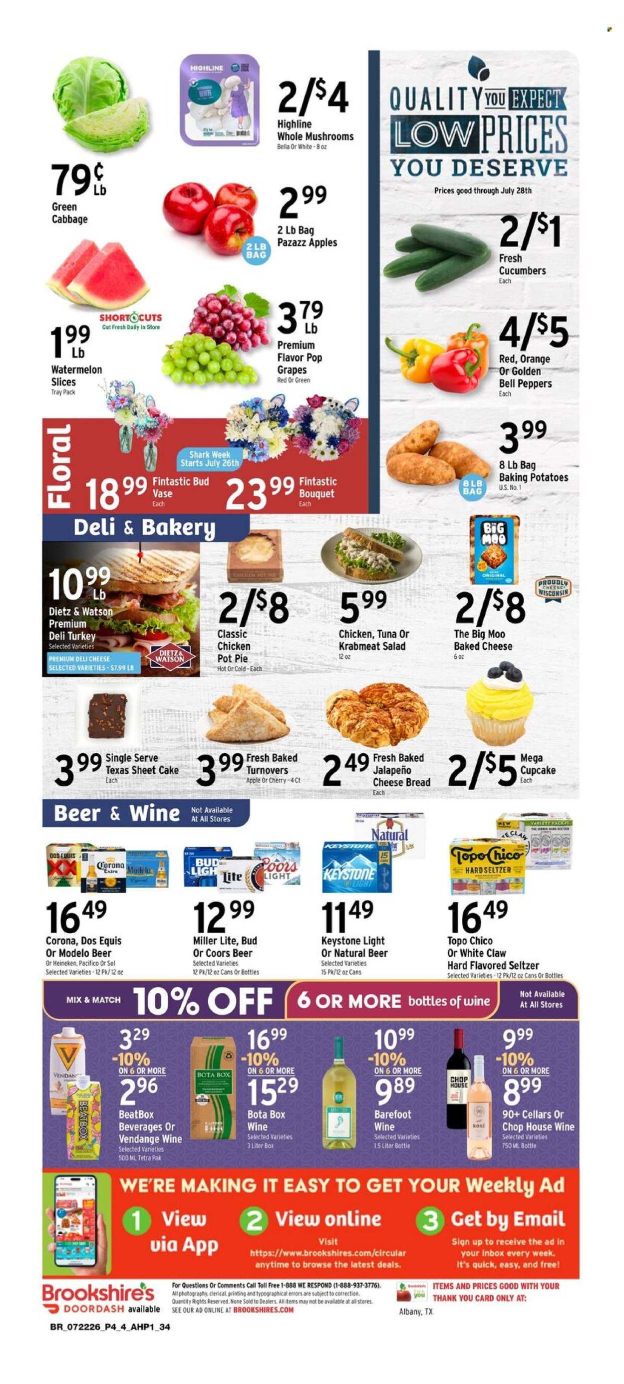 Brookshires ad - 07/22/2026 - 07/28/2026. Page 4