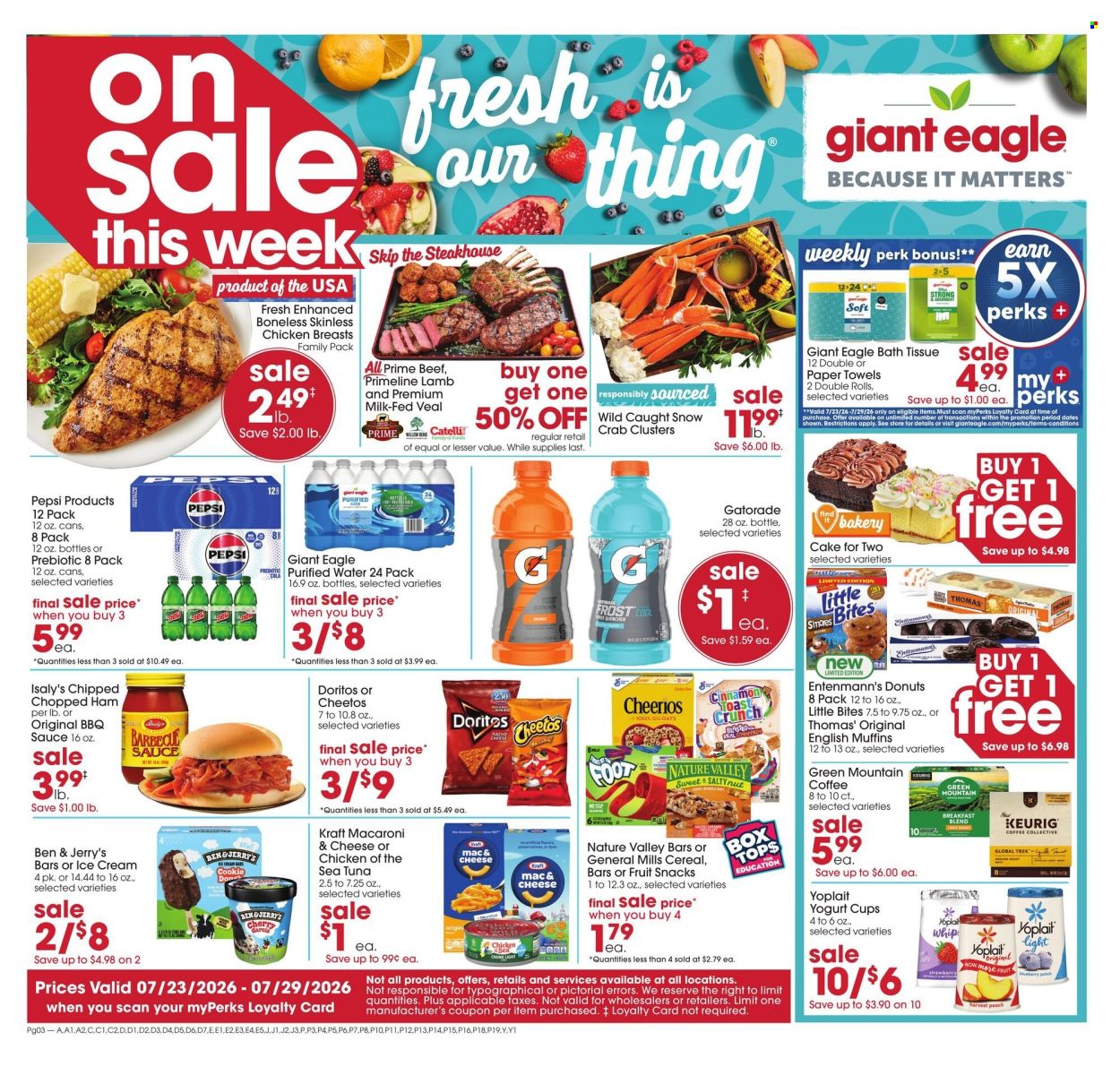 Giant Eagle ad - 07/23/2026 - 07/29/2026. Page 1